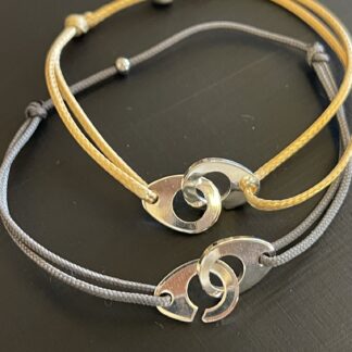 Bracelet Menottes Argentées