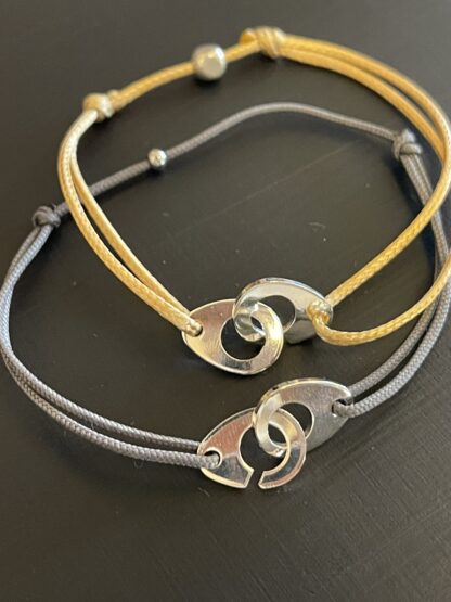 Bracelet Menottes Argentées