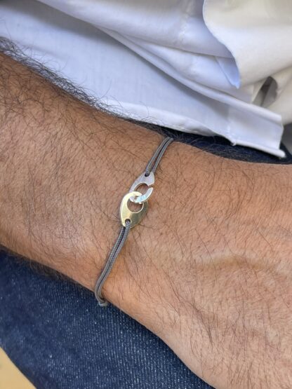 Bracelet Menottes Argentées – Image 2