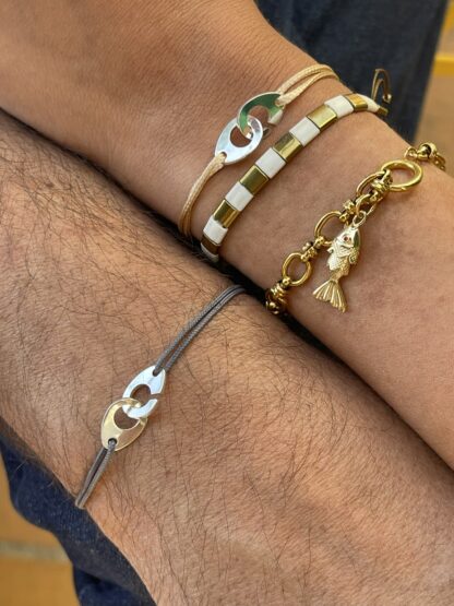 Bracelet Menottes Argentées – Image 3
