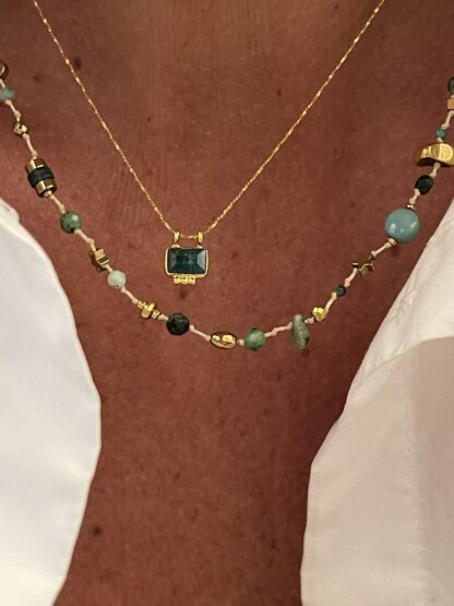 Collier Sillimanite Émeraude – Image 2