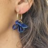 Boucles Créoles pour Oreilles Non Percées Pétales de fleurs – Image 2