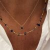 Collier Cigogne Bleu