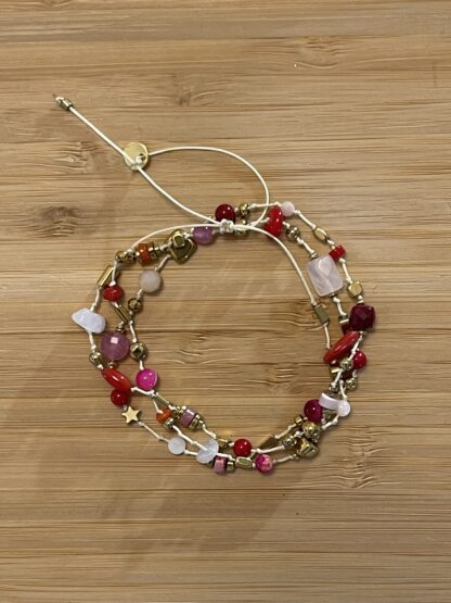 Collier Cigogne Rouge et Rose – Image 2