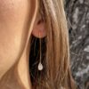 Boucles Longues Goutte Nacre – Image 2