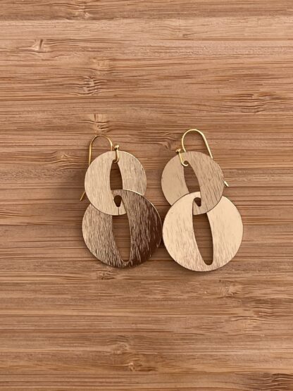 Boucles anneaux Doubles striés – Image 2