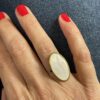 Bague Nacrée Ovale