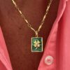 Collier Plaque Porte Bonheur – Image 3