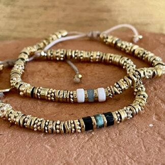 Bracelet Doré Texturé