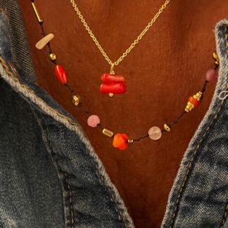 Collier Lamelles Bambou