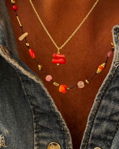 Collier Lamelles Bambou