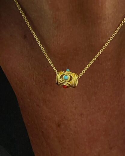 Collier Amulette Tube Ajouré – Image 4