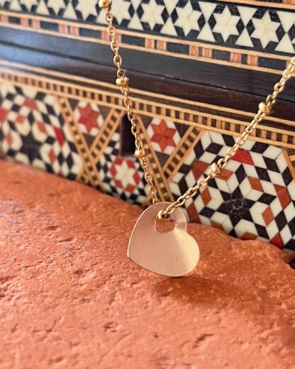 Collier Double Cœur Ajouré