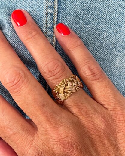 Bague Large Tressée – Image 2