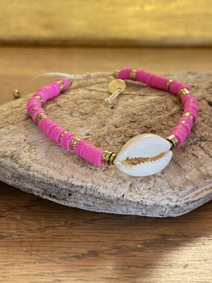 Bracelet Cauri Rose Fluo