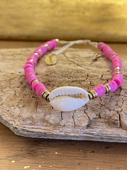 Bracelet Cauri Rose Fluo – Image 2