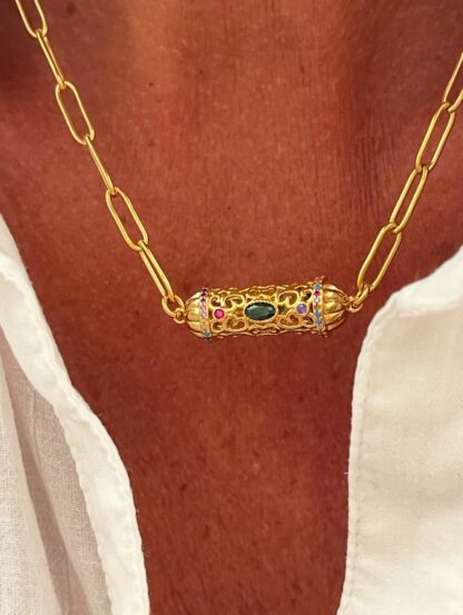 Collier Amulette Filigrane