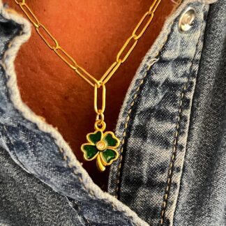 Collier Trèfle et Chaîne Maillon