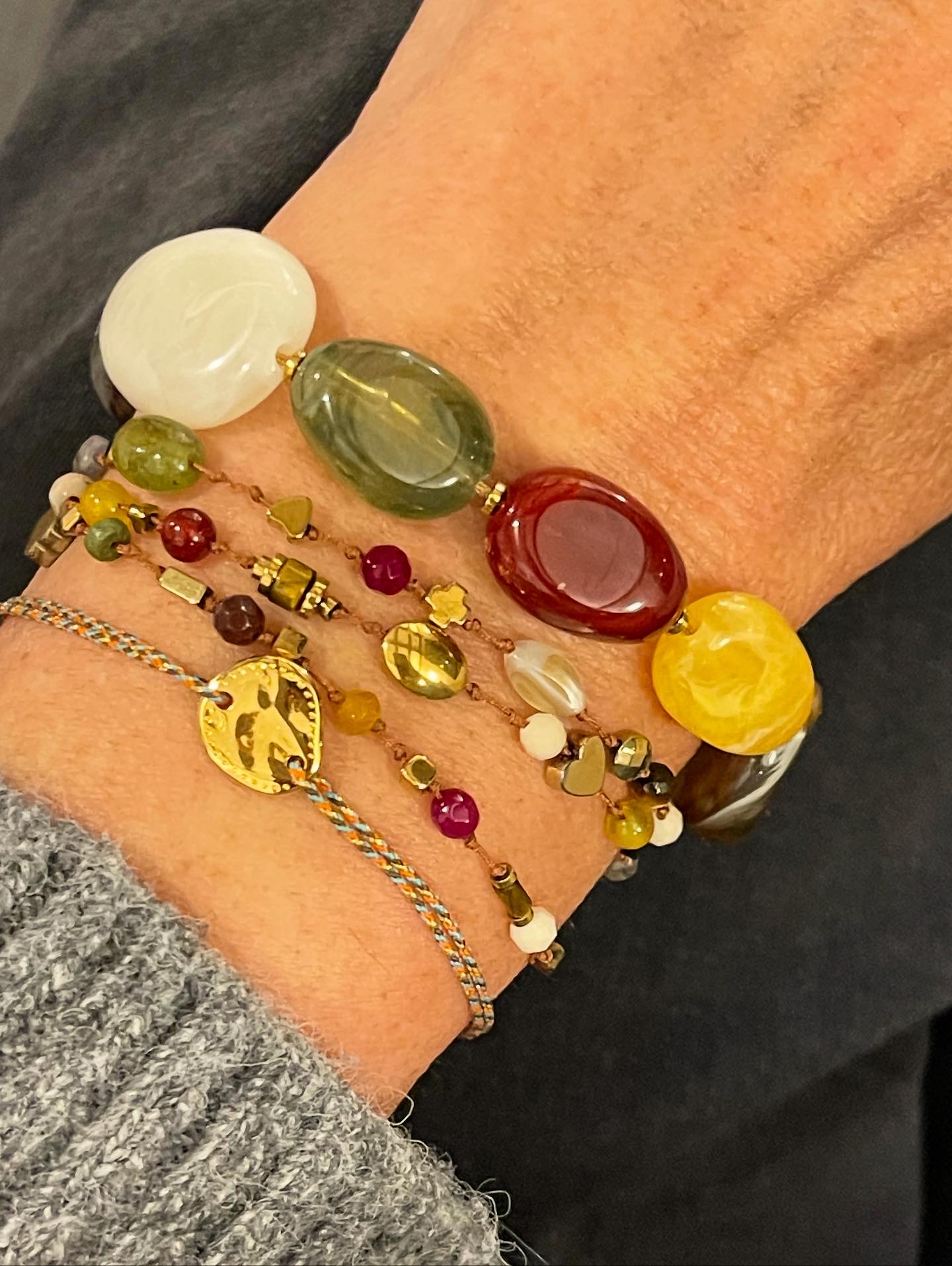 Bracelet plaque martelée – Image 2