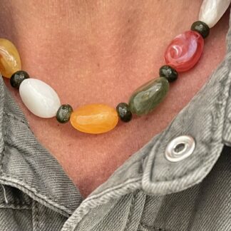 Collier Perles Colorées