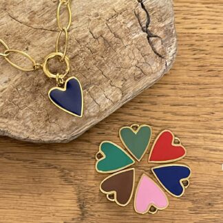 Collier Coeur en Résine