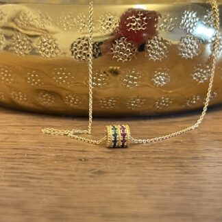 Collier Cylindre Serti