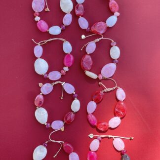 Bracelet Galets Rosés