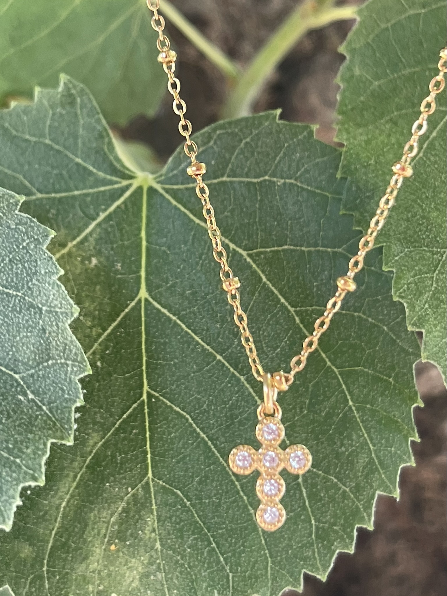 Collier Croix Strassée – Image 3