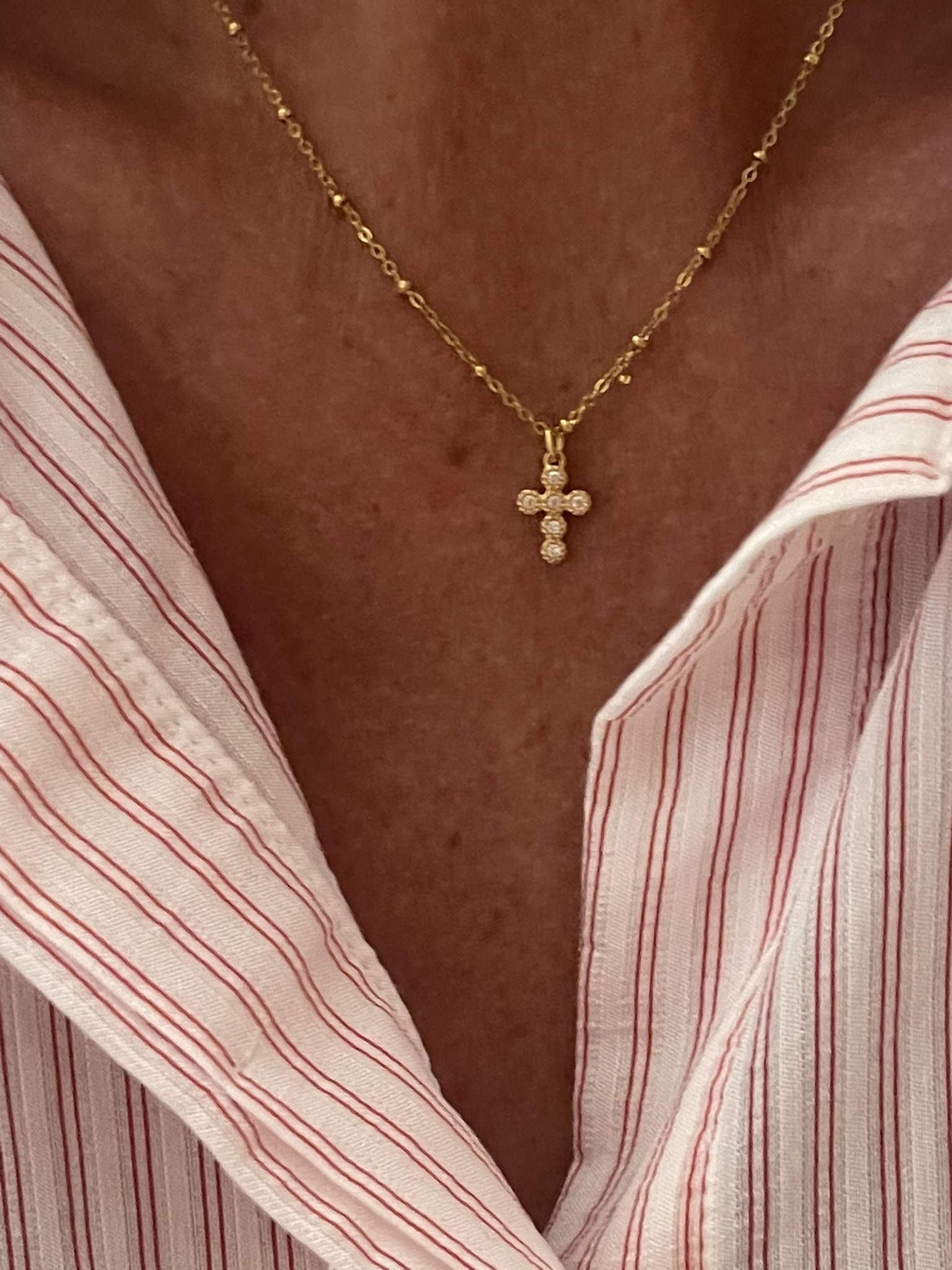 Collier Croix Strassée – Image 2