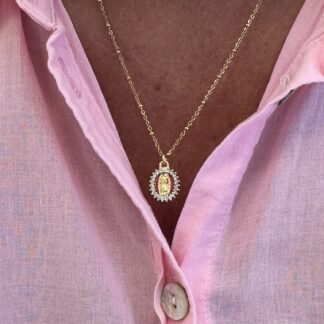 Collier Madone Rose